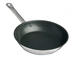 Сковорода 26см б/кр а/п [общепит] корпус 0,6мм индукц. дно трс 3,5мм покрытие xylan