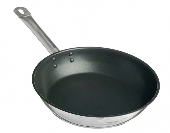 Сковорода 26см б/кр а/п [общепит] корпус 0,6мм индукц. дно трс 3,5мм покрытие xylan