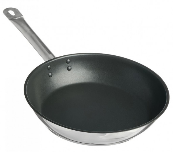 Сковорода 28см б/кр а/п [общепит] корпус 0,6мм индукц. дно трс3,5мм покрытие xylan