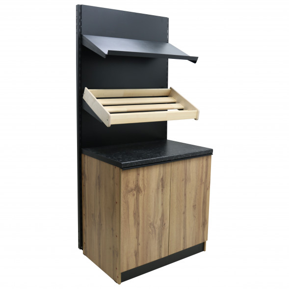 Стеллаж с хлебной полкой 900х620х2000мм Лофт