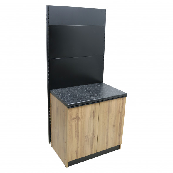 Стеллаж с хлебной полкой 900х620х2000мм Лофт