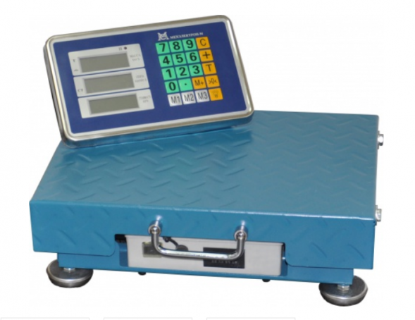 Весы напольные ВЭТ 150-20/50-1С-РАБ (500*600мм) до 150кг выносной дисплей