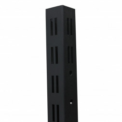 Стойка односторонняя для хлебного стеллажа 40*40*2000 черный Муар