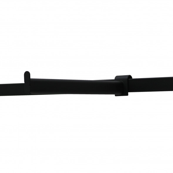 Кронштейн прямой на штангу черный муар Лофт 300 мм (овальная труба)