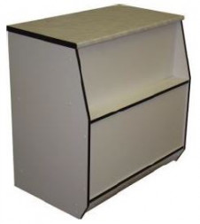 ПРС МАЛЫЙ 600х550х900 ПРИЛАВОК РАБОЧИЙ постформинг белый/кромка черная