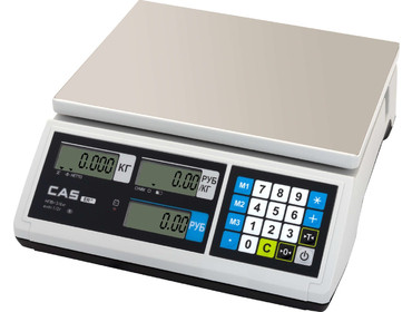 Весы торговые CAS ЕR-JR-30СB до 30кг, без стойки