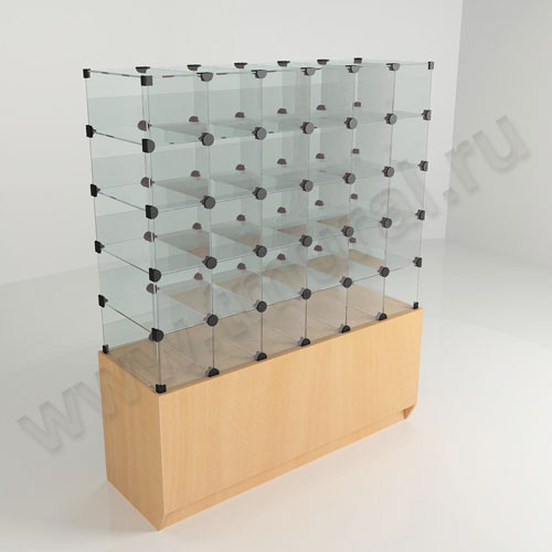 Витрина кондитерская (конфетница)1300*450*1600 бук