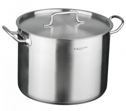 Кастрюля 13,0л (ОБЩЕПИТ-ШЕФ) d-28 h-21 металл.кр. ТРС,  КТ-ОБ-13