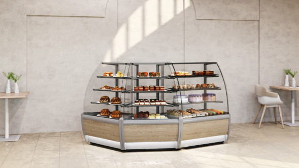 Витрина кондитерская Carboma K70 VM 0,9-1 (ВХСв - 0,9д)