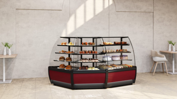 Витрина кондитерская Carboma K70 VM 0,9-1 (ВХСв - 0,9д)