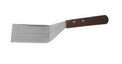 Лопатка нержавейка L=14 с изогнутой деревянной ручкой лк05