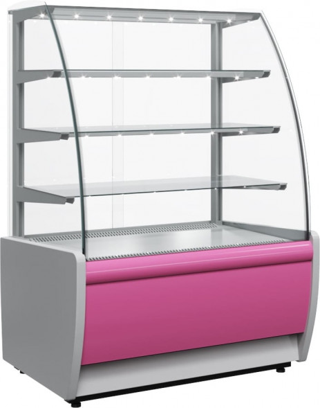 Витрина кондитерская Carboma K70 VM 1,3-1 (ВХСв - 1,3д)