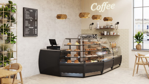 Витрина кондитерская Carboma K70 VM 1,3-1 (ВХСв - 1,3д)