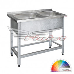 Ванна моечная цельнотянутая ВМЛц-2 1200*600*850 мм