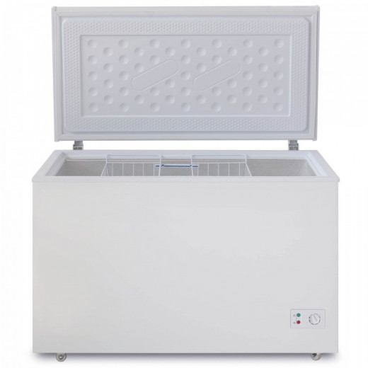 Ларь морозильный Бирюса 355 КХ (глухая крышка, 2 корзины) —