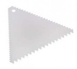 Шпатель кондитерский Зубчики 11*11см.