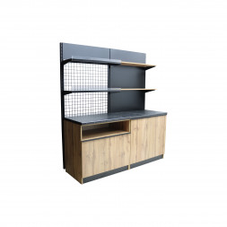 Стеллаж с решеткой 900х620х2000мм Лофт