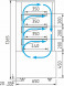Витрина кондитерская Carboma KC70 VM 0,9-1 (ВХСв - 0,9д Сube)