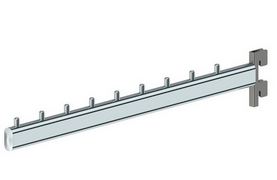 2262В Кронштейн в стойку GLOBAL со штырьками (прямой) хром