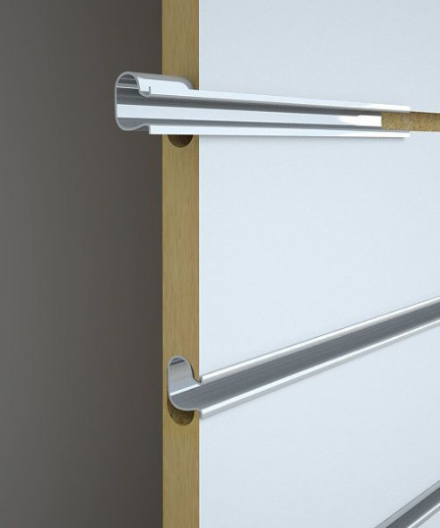 Вставка алюминиевая защелк.(овальная форма)