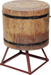 Колода разрубочная.дуб D60-66см Н50см + подставка Н30см