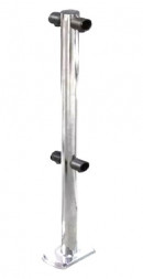 Стойка ограждения двухуровневая, двухсторонняя