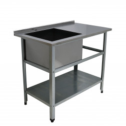 Ванна моечная ВМс-1 со столом 1000*600*860 мм