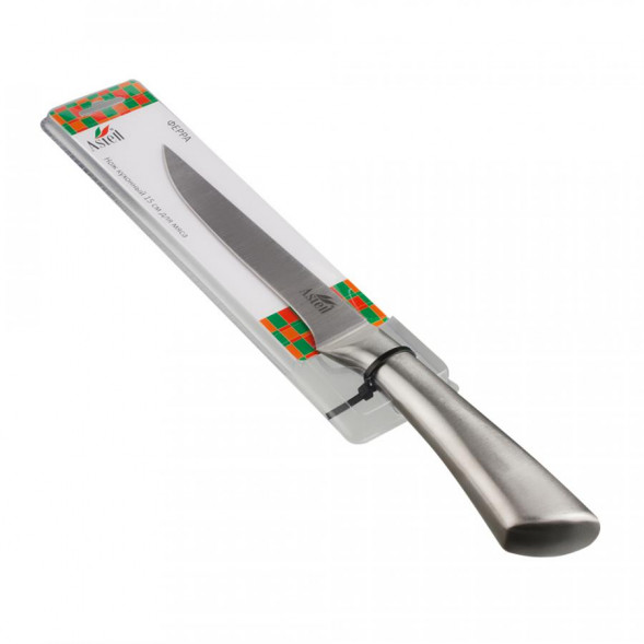 Нож кухонный 15,0см с мет/полой ручкой [ФЕРРА] д/мяса AST-004-НК-207