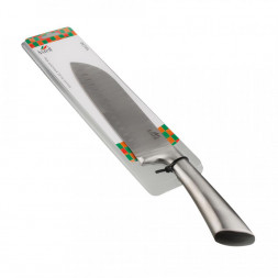 Нож кухонный 18,0см сантоку с мет/полой ручкой [ФЕРРА] AST-004-НК-203