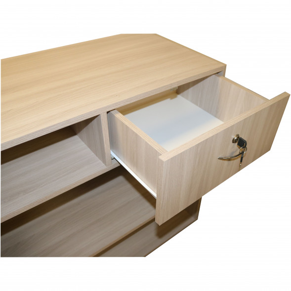 &amp;quot;Кармен&amp;quot; РАБ1, Прилавок рабочий 850*450*900 (ясень шимо/белый)