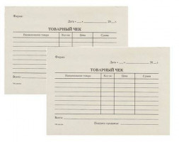 Бланк Товарный чек (кн100л)