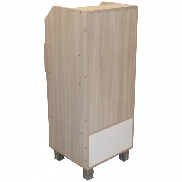 &amp;quot;Кармен&amp;quot; РАБ2, Прилавок рабочий малый 450*450*1150 (ясень шимо/вставка белый)