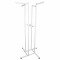 Вешало 4-х стороннее,напольное,регулируемое с 4-мя прямыми кронштейнами 860*860*1200/1800 белое