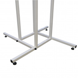 Вешало 4-х стороннее,напольное,регулируемое с 4-мя прямыми кронштейнами 860*860*1200/1800 белое