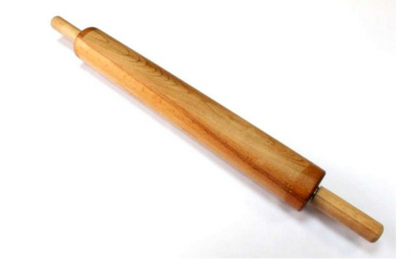 Скалка L-75см.бук крутящиеся ручки