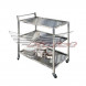 Тележка сервировочная ТС 900*600*850, 3 поддона нержавеющая сталь