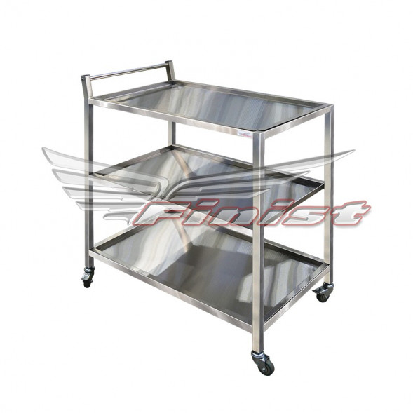 Тележка сервировочная ТС 900*600*850, 3 поддона нержавеющая сталь