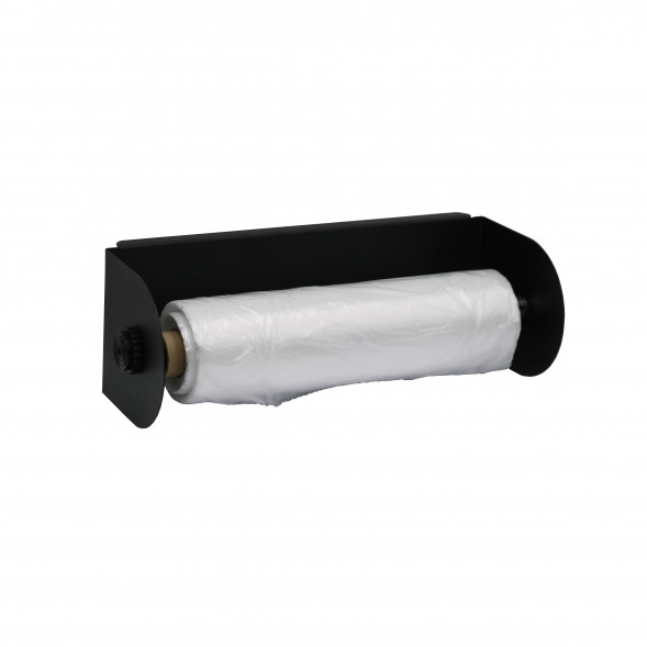 Держатель рулонов 310*110*100 мм горизонтальный на полку RAL 9005 чёрный матовый