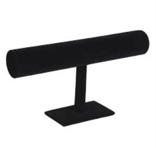 ПБ-06 Подставка под браслеты одноуровневая черный бархат