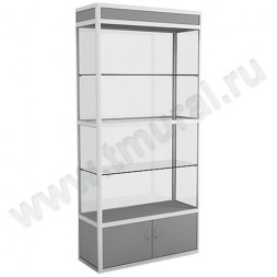 Витрина А/П двухстворчатая с подсветкой 900*500*2000