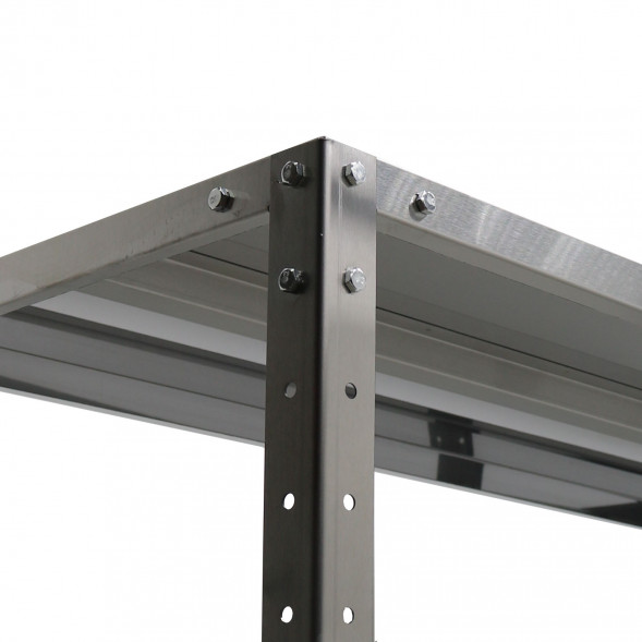 Стеллаж полочный из нержавеющей стали СП 1000*400*1800, 4 полки