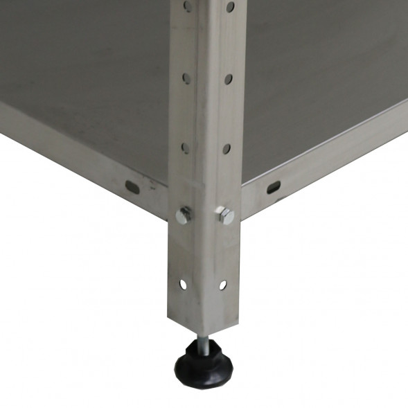 Стеллаж полочный из нержавеющей стали СП 1000*400*1800, 4 полки