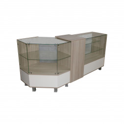 &amp;quot;Кармен&amp;quot; ДЕМ2, Прилавок демонстрационный 850*450*900 (ясень шимо/белый)