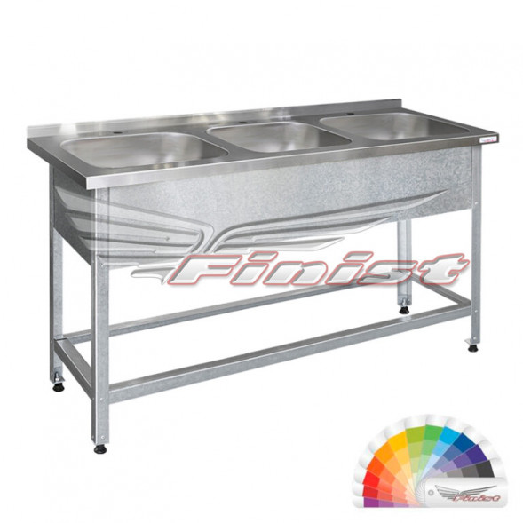 Ванна моечная цельнотянутая ВМЛц-3 1500*500*850 мм