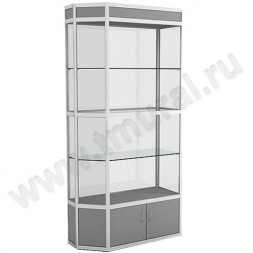 Витрина А/П скошенная с подсветкой 900*500*2000