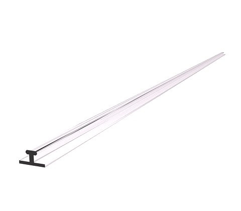 Т-профиль для крепления делителей узкий на скотче длина 1000 мм