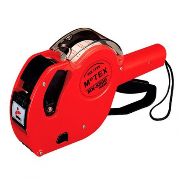 Этикет-пистолет MOTEX/MX-5500,однострочный, лента 21х12 прямоугольная