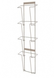 Полоса для прайсов А4 настенная 4 ячейки (белый)