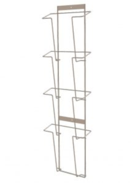 Полоса для прайсов А4 настенная 4 ячейки (белый)