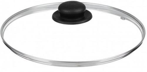 Крышка стекло с металлическим ободком с пароотводом д 28см